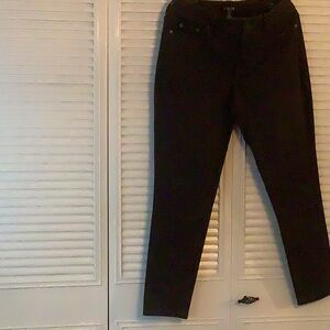 Chaps dark green skinny pants